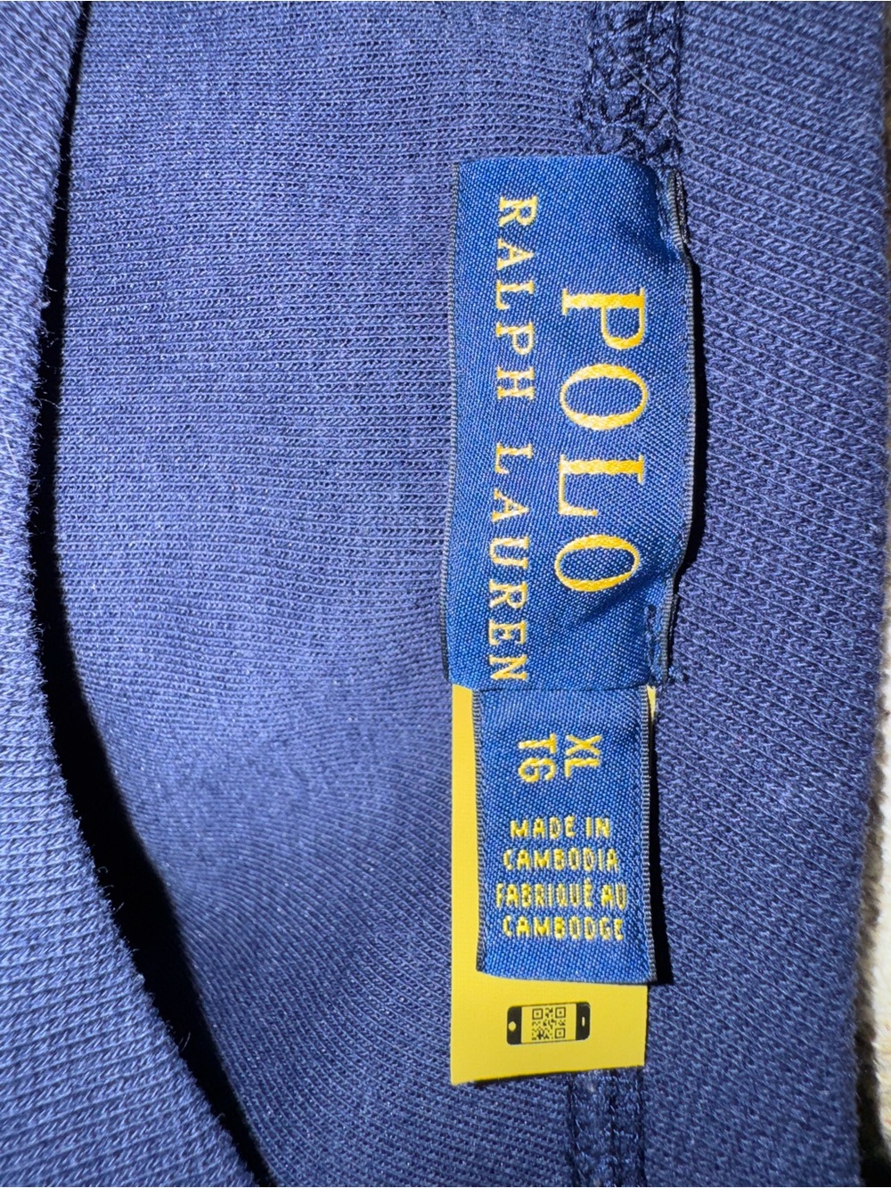 Polo Ralph Lauren Women’s Tech Oz Hilo Long Sleeve Knit Sweatshirt Navy XL - Picture 6 of 7